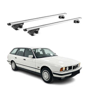 1989-1995 BMW 5 Series E34 Wagon Roof Rack Cross Bars Silver