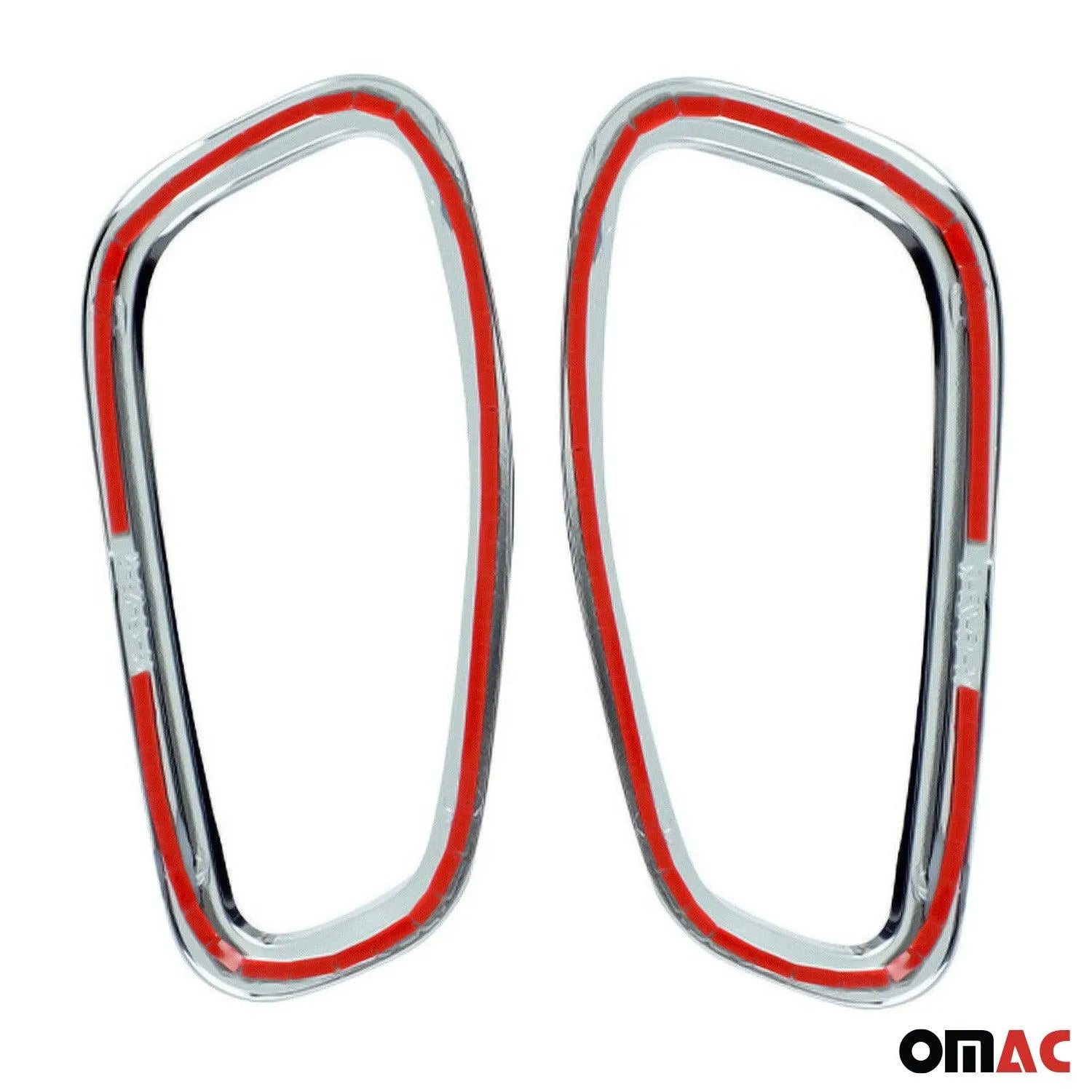 2015-2024 Jeep Renegade Rear Trunk Molding Trim Silver 2 Pcs