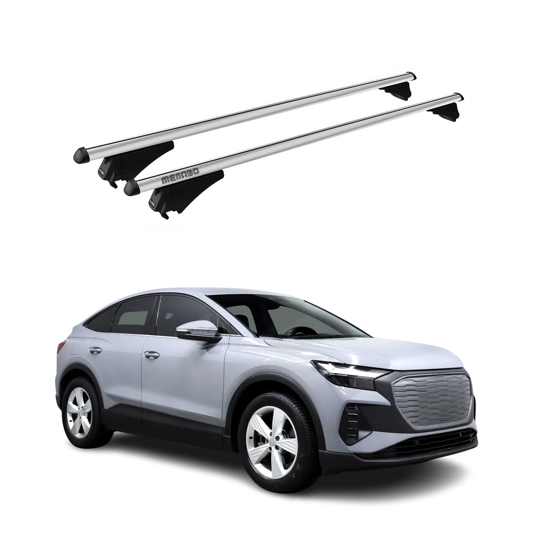 2022-2024 Audi Q4 E-Tron F4 Roof Rack Cross Bars Silver