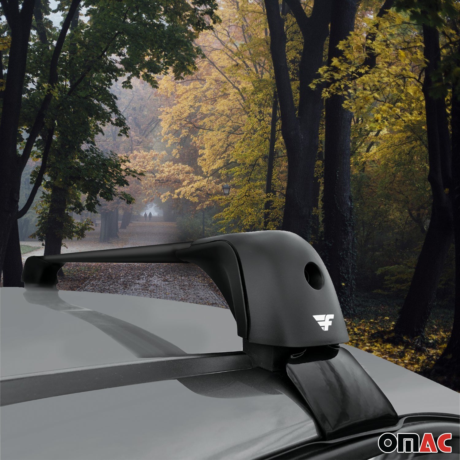 2015-2021 VW Golf Mk7 Roof Rack Cross Bars Black