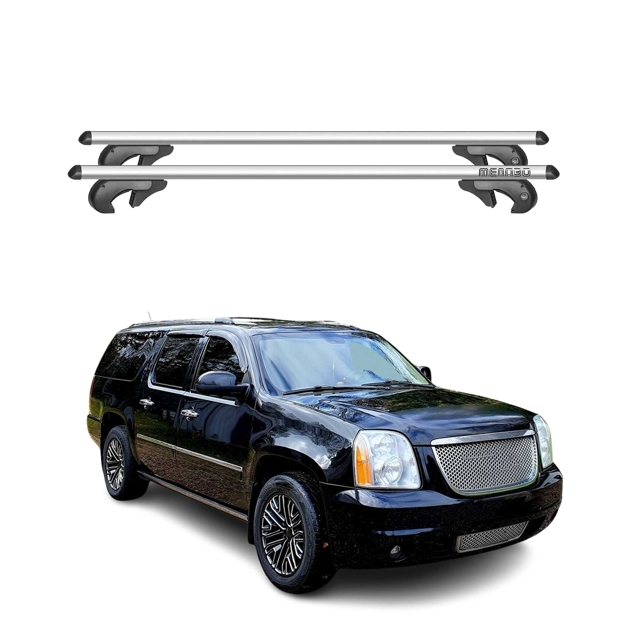 2000-2014 GMC Yukon Roof Rack Cross Bars Silver