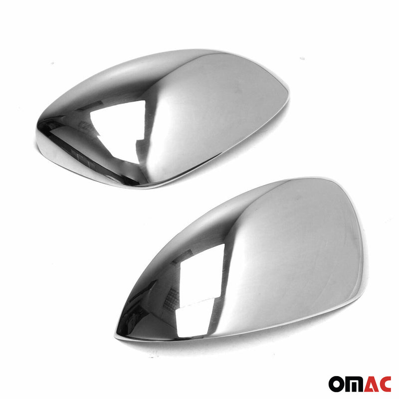 2011-2014 Nissan Juke Side Mirror Cover Caps Steel Silver 2 Pcs