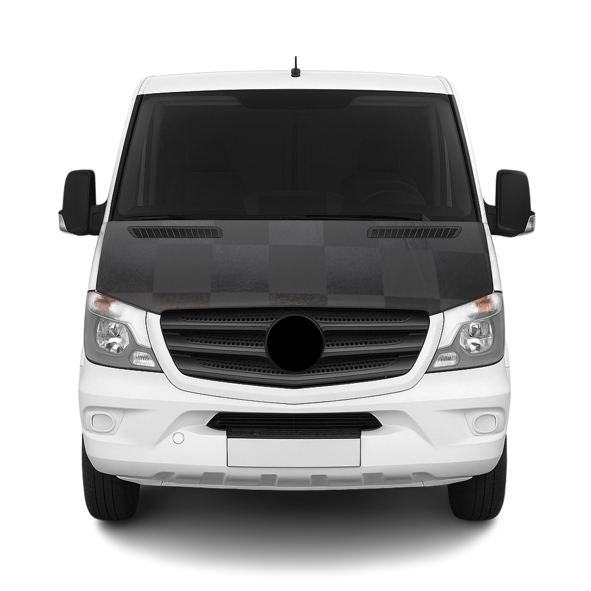 2014-2018 Mercedes Sprinter W906 Car Bonnet Mask Hood Bra Full Chequered