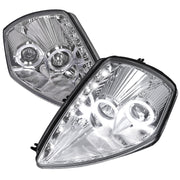 2000-2005 Mitsubishi Eclipse Dual Halo Projector Headlights LED Light Chrome