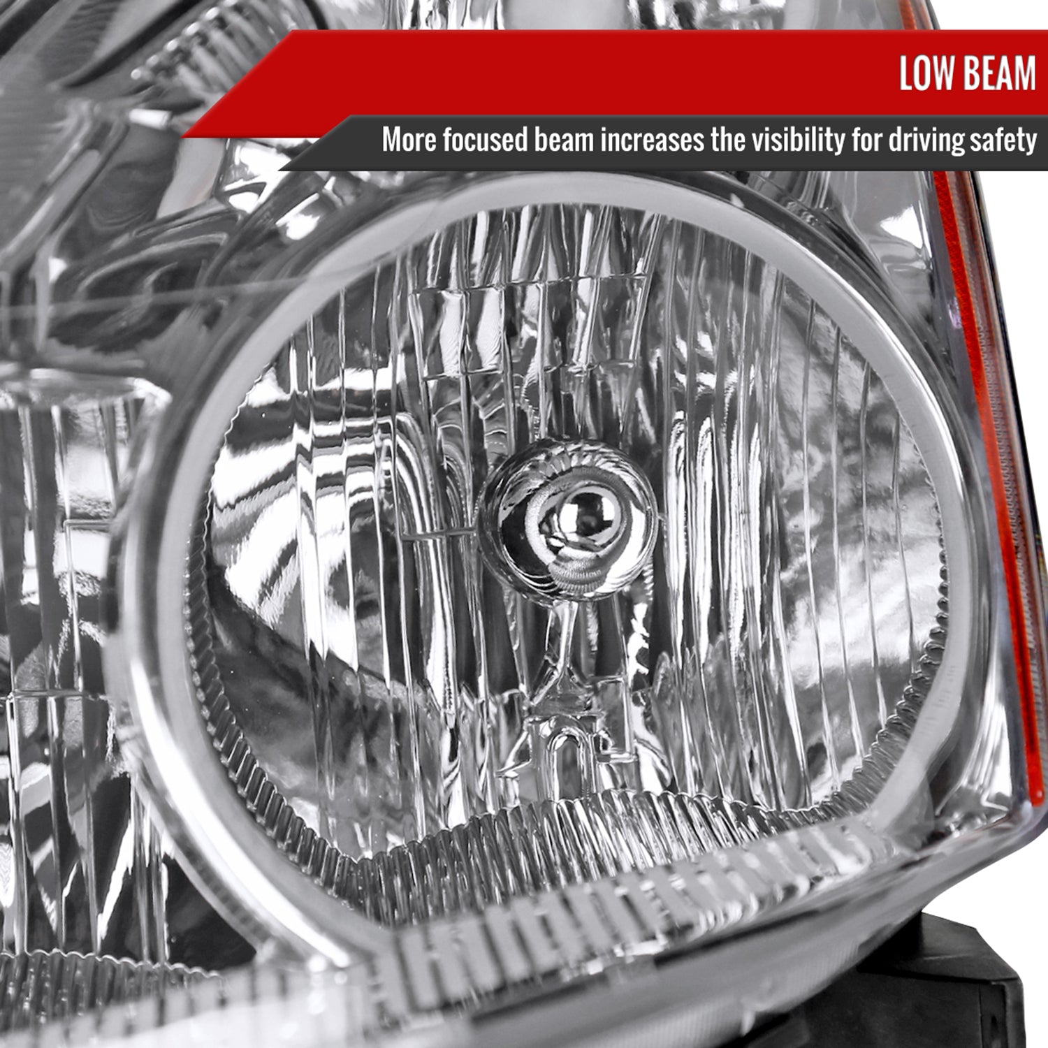 2010-2012 Nissan Altima Sedan Factory Style Headlights Chrome/Clear Lens