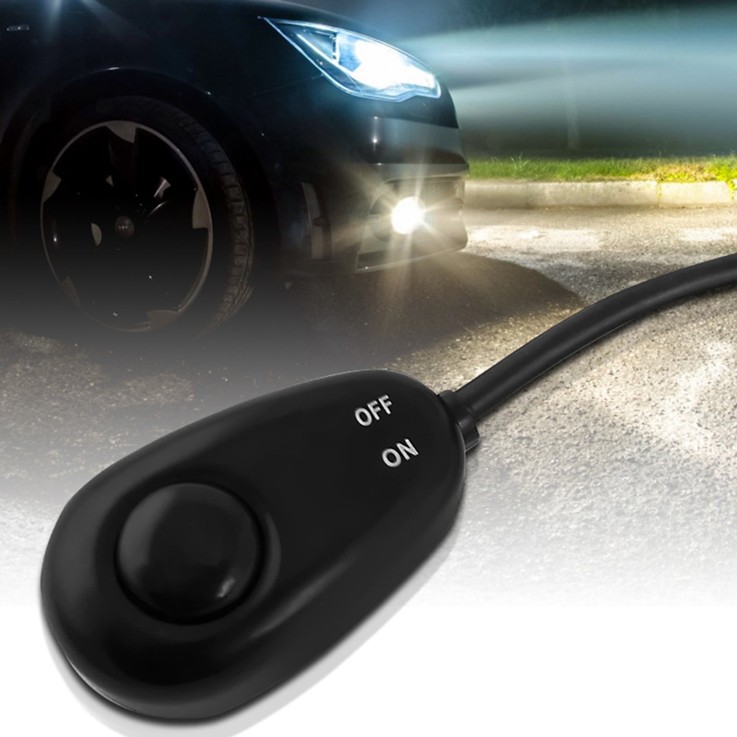 Universal 16Gauge Off Road LED Work Lights Wiring Kit Dual Relay & On/Off Switch