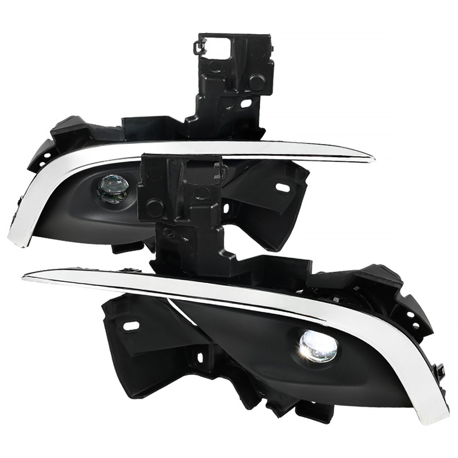 2016-2018 Mazda 6 Sedan 6500K LED Projector Fog Lights Kit Chrome/Clear Lens