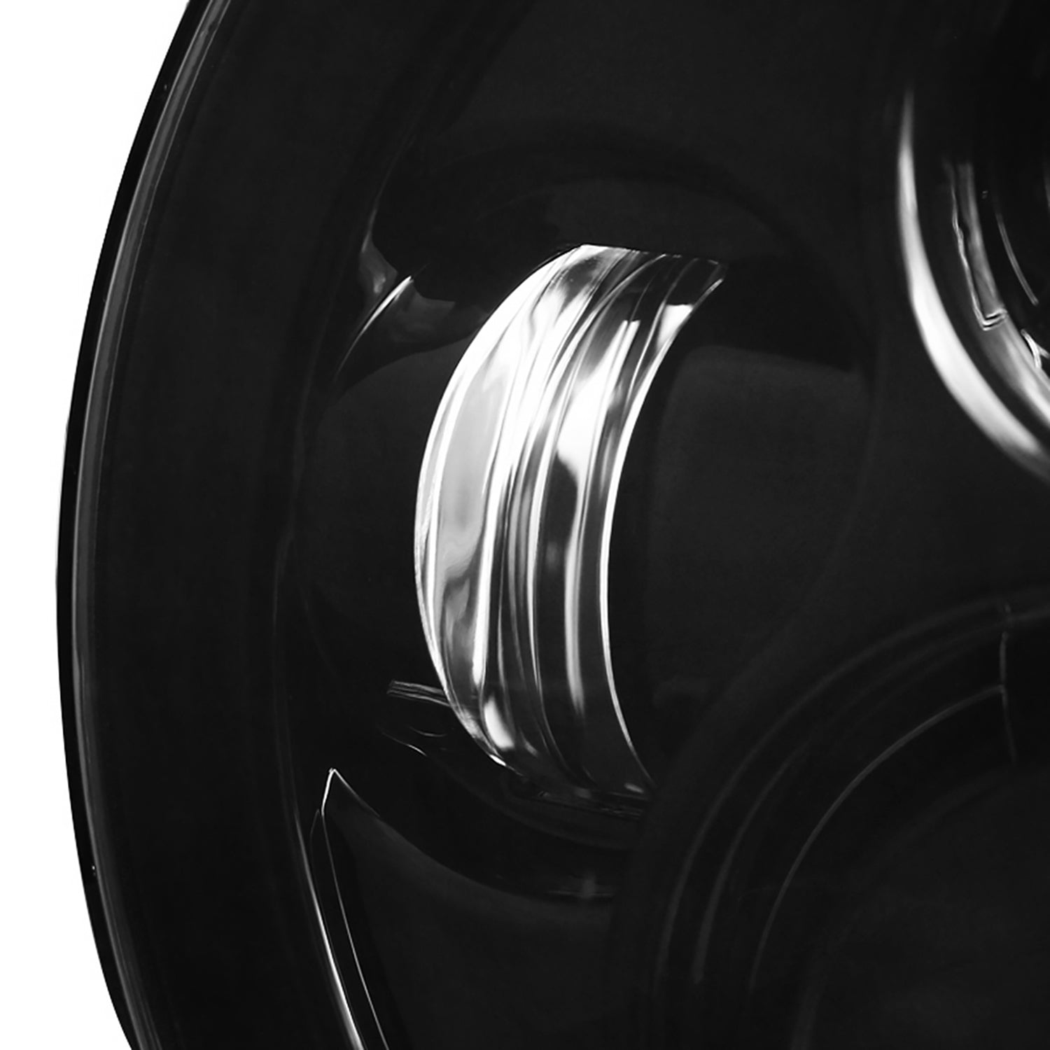 Universal 7" Cree LED Projector Headlight - 1PC Matte Black Housing/Clear Lens