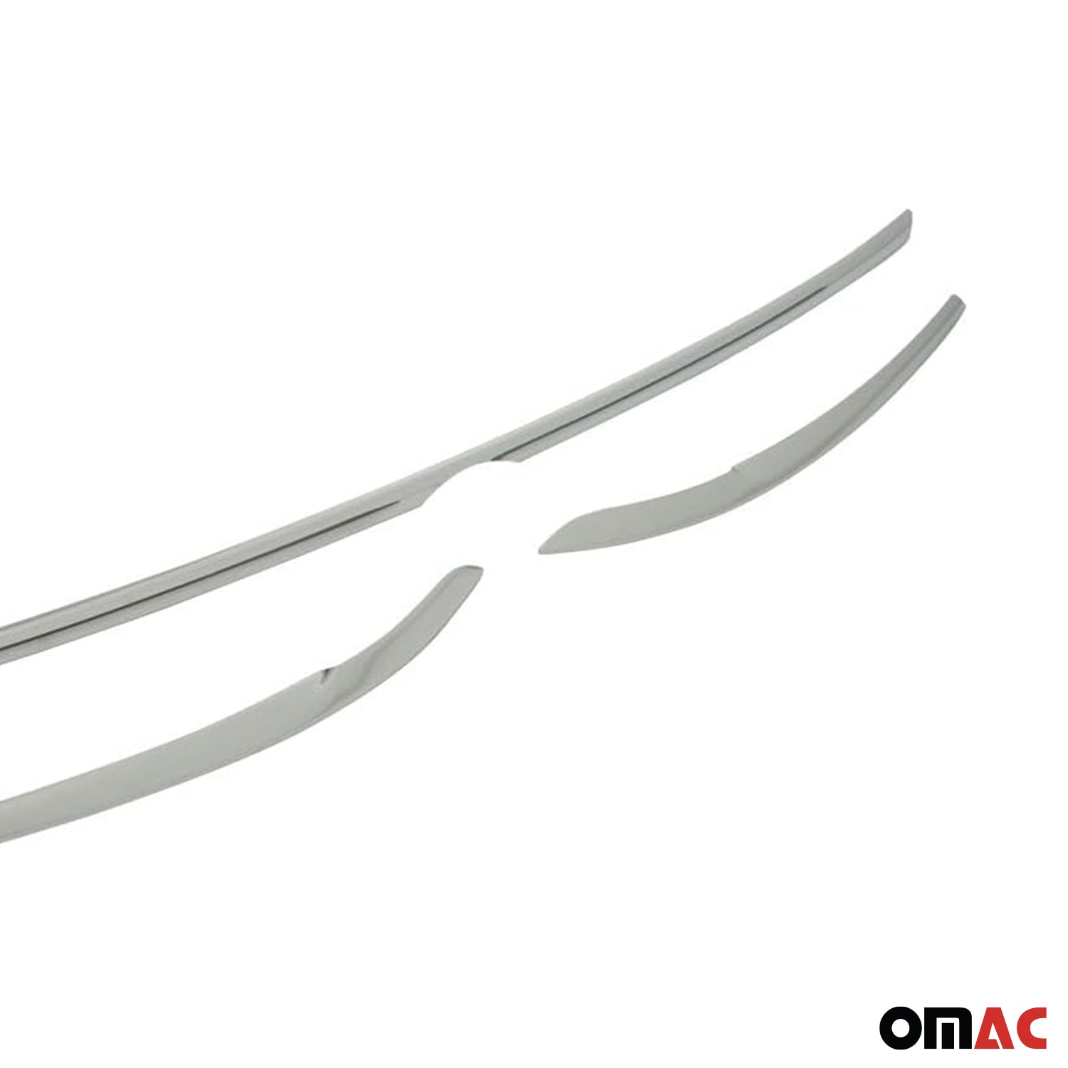 2018-2024 VW Tiguan Fog Light Headlight Lamp Surround Trim Silver 3 Pcs