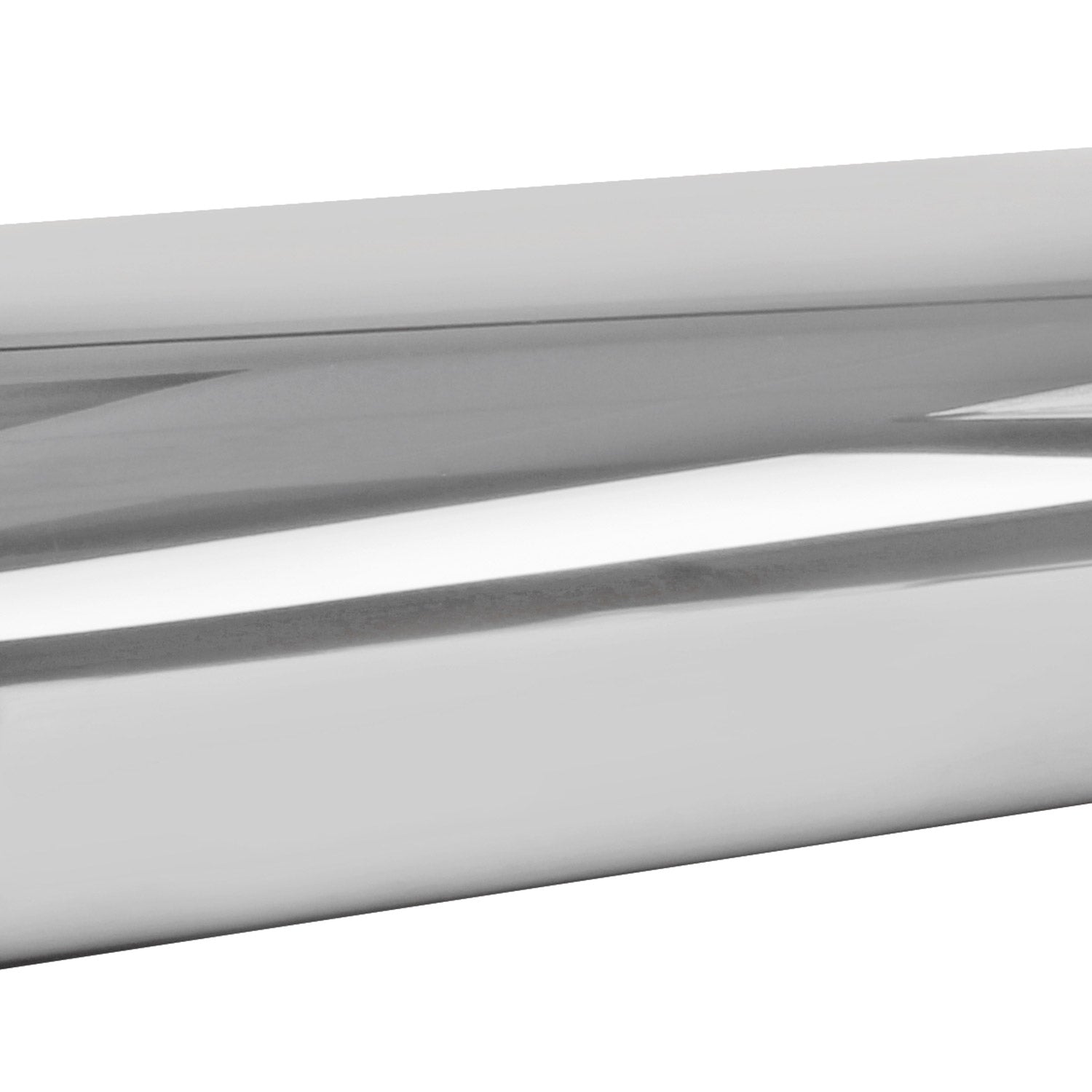 Universal 2.5" Inlet Stainless Steel Exhaust Muffler w/ Oval Tip