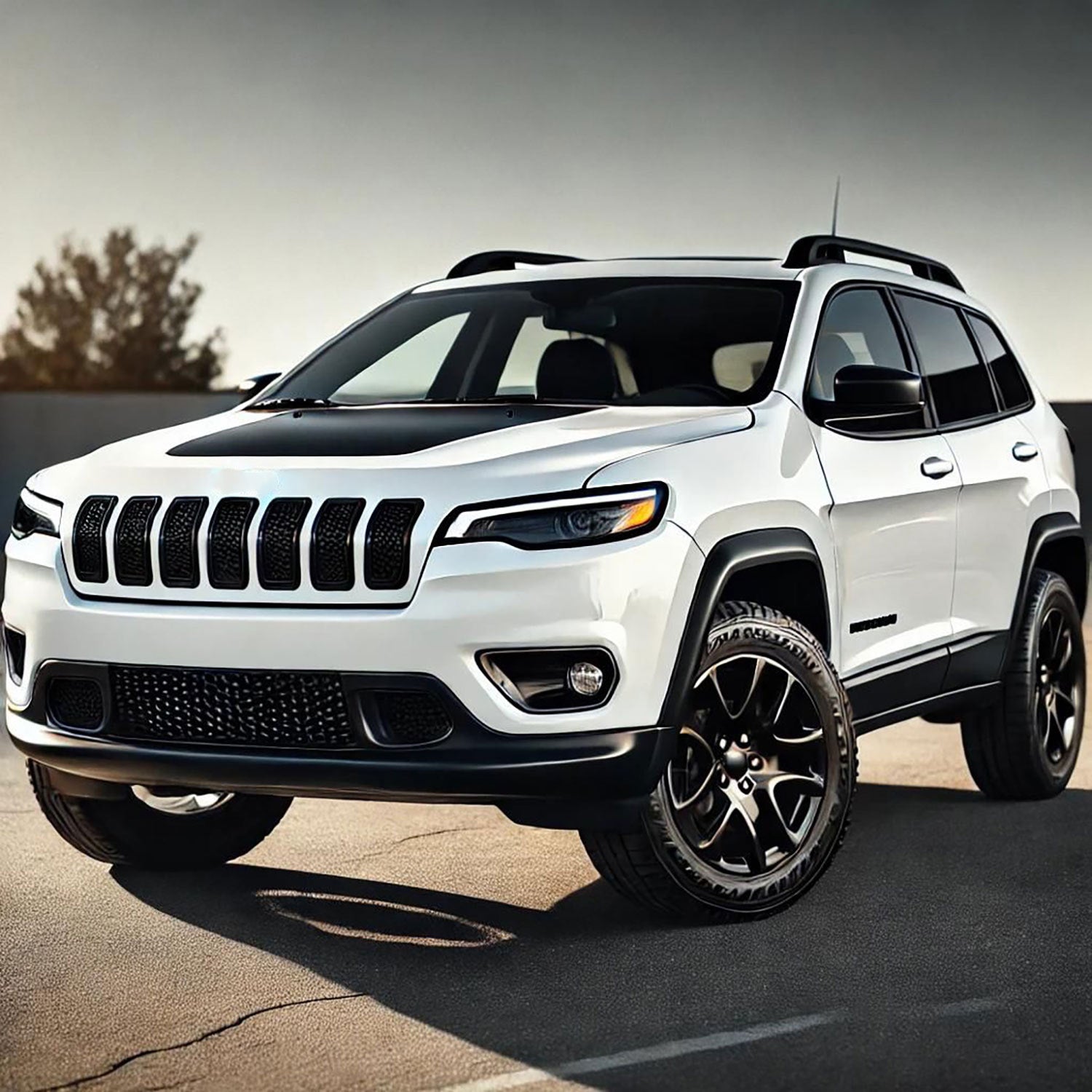 2011-2017 Jeep Compass Grille Overlay Gloss Black 7Pcs ABS Plastic