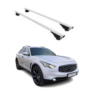 2009-2013 Infiniti FX50 Roof Rack Cross Bars Silver