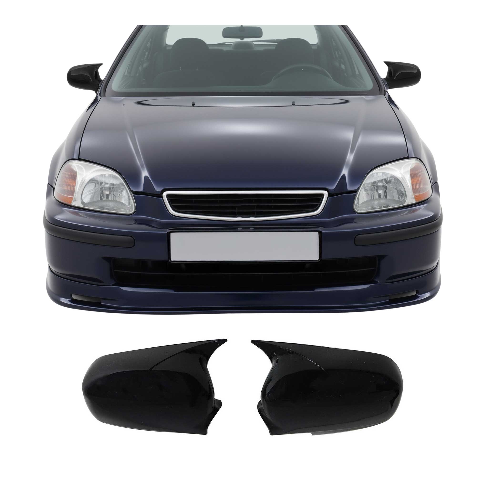 1996-2000 Honda Civic Hatchback Side Mirror Cover Caps