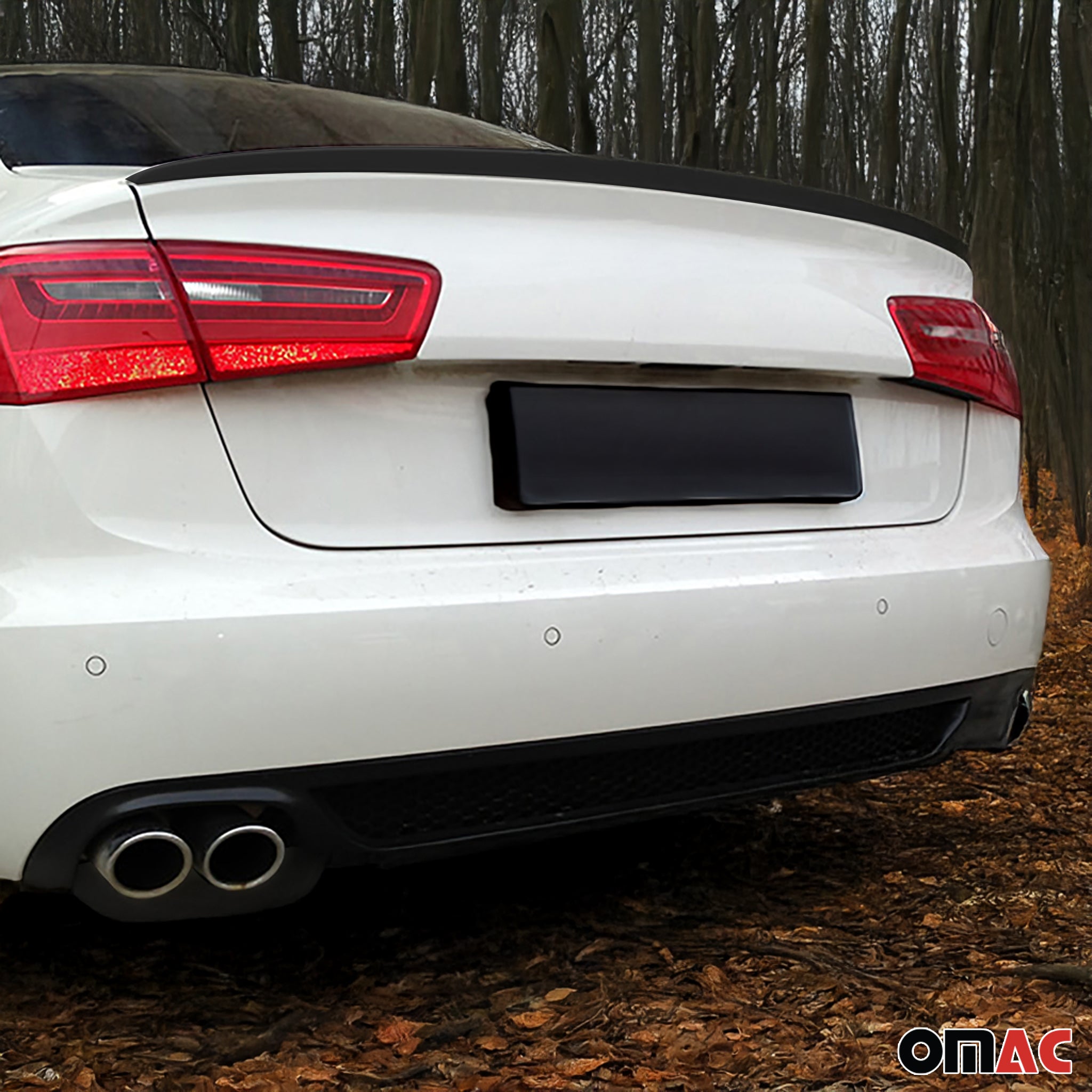 2012-2018 Audi A6 S6 Sedan Rear Trunk Spoiler Wing Black 1 Pc