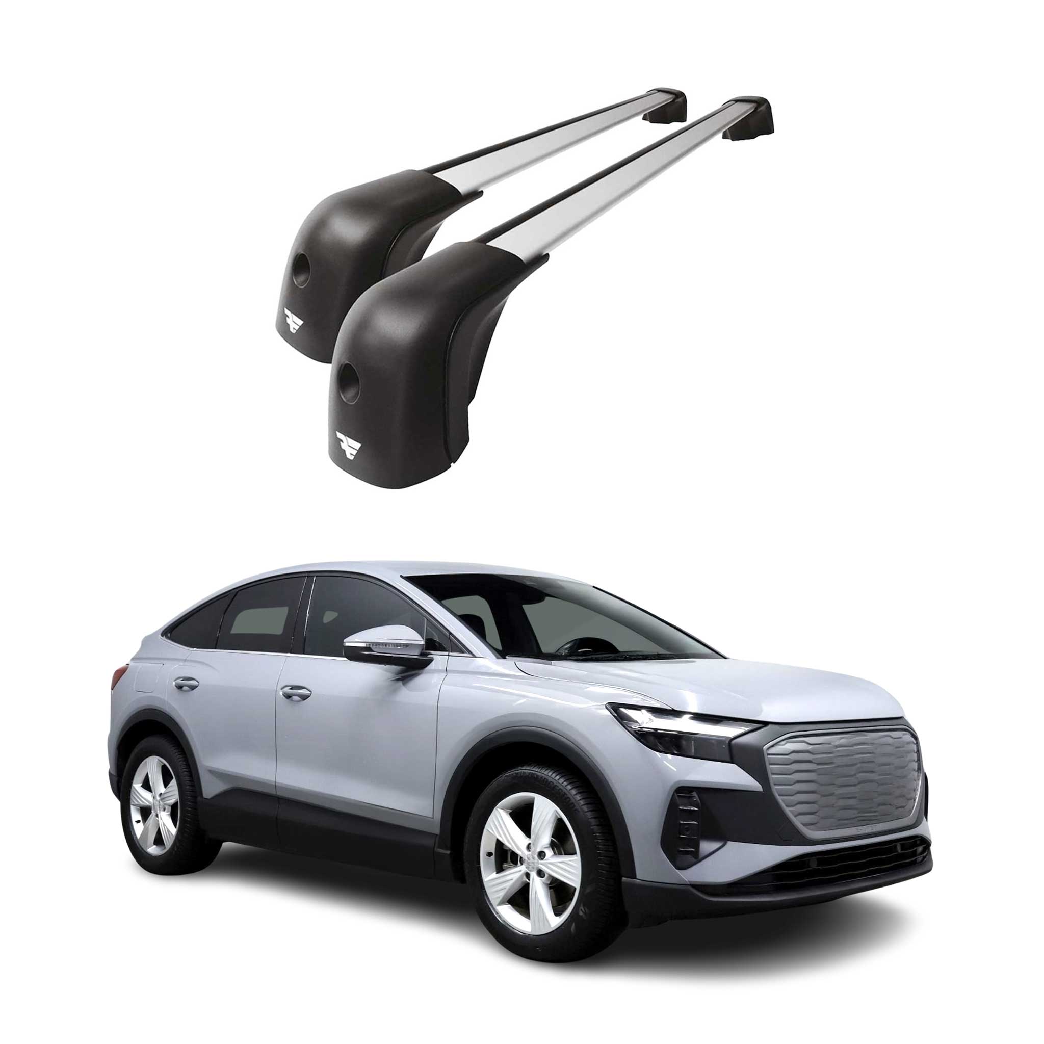 2022-2025 Audi Q4 e-tron Roof Racks Cross Bars Silver