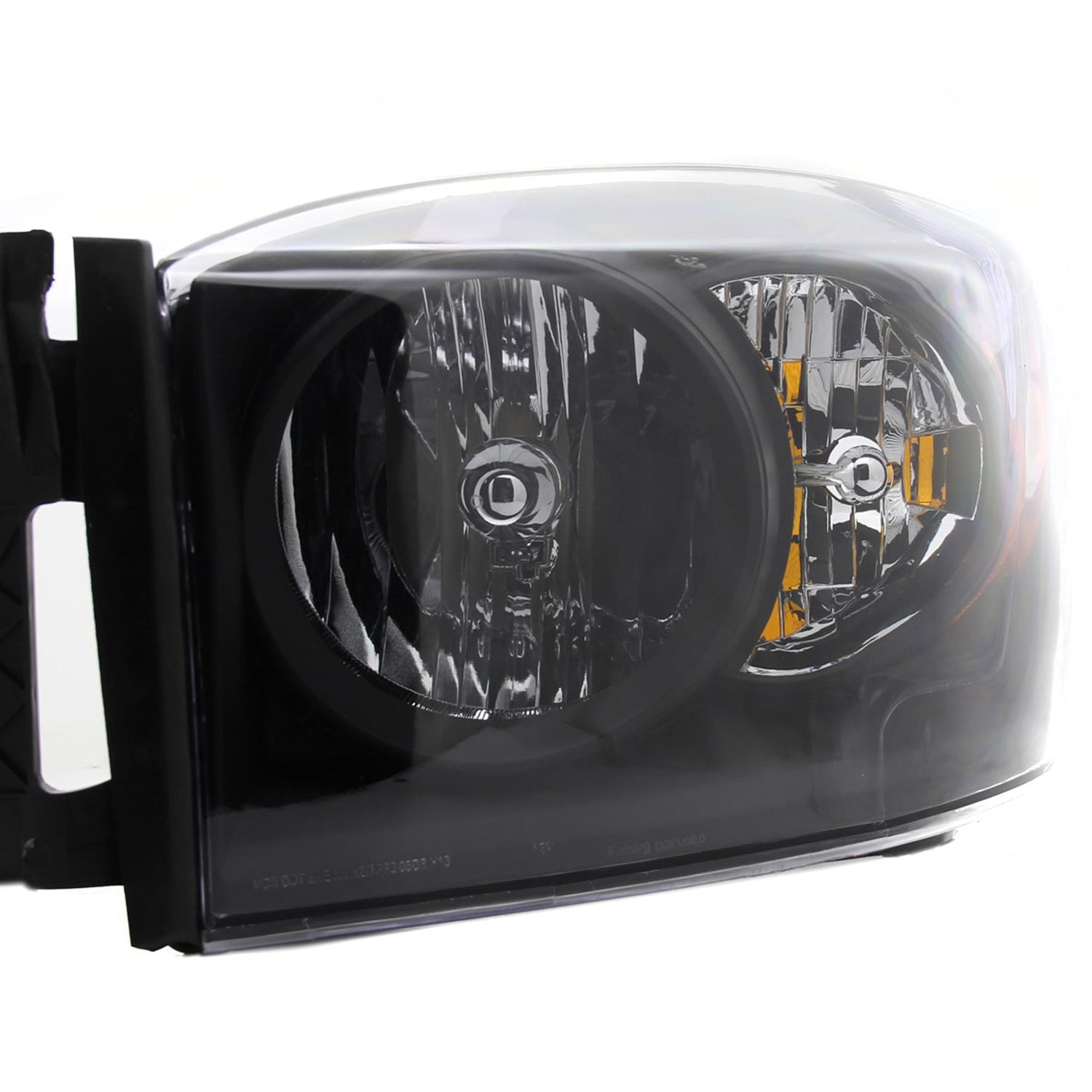 2006-2008 Dodge RAM 1500/ 06-2009 RAM 2500 3500 Factory Crystal Headlights Black