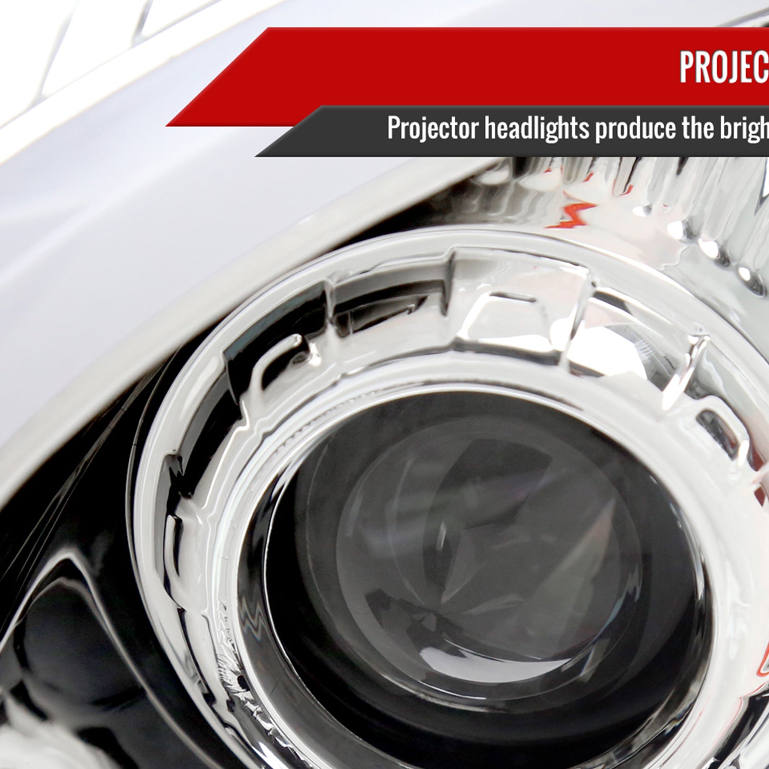 2008-2014 Cadillac CTS Sequential LED Bar Projector Headlights Chrome