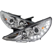 2011-2014 Hyundai Sonata Projector Headlights SMD LED Light Strip Chrome/Clear
