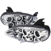 2001-2005 Mazda Miata MX-5 Dual Halo Projector Headlights Chrome/Clear Lens