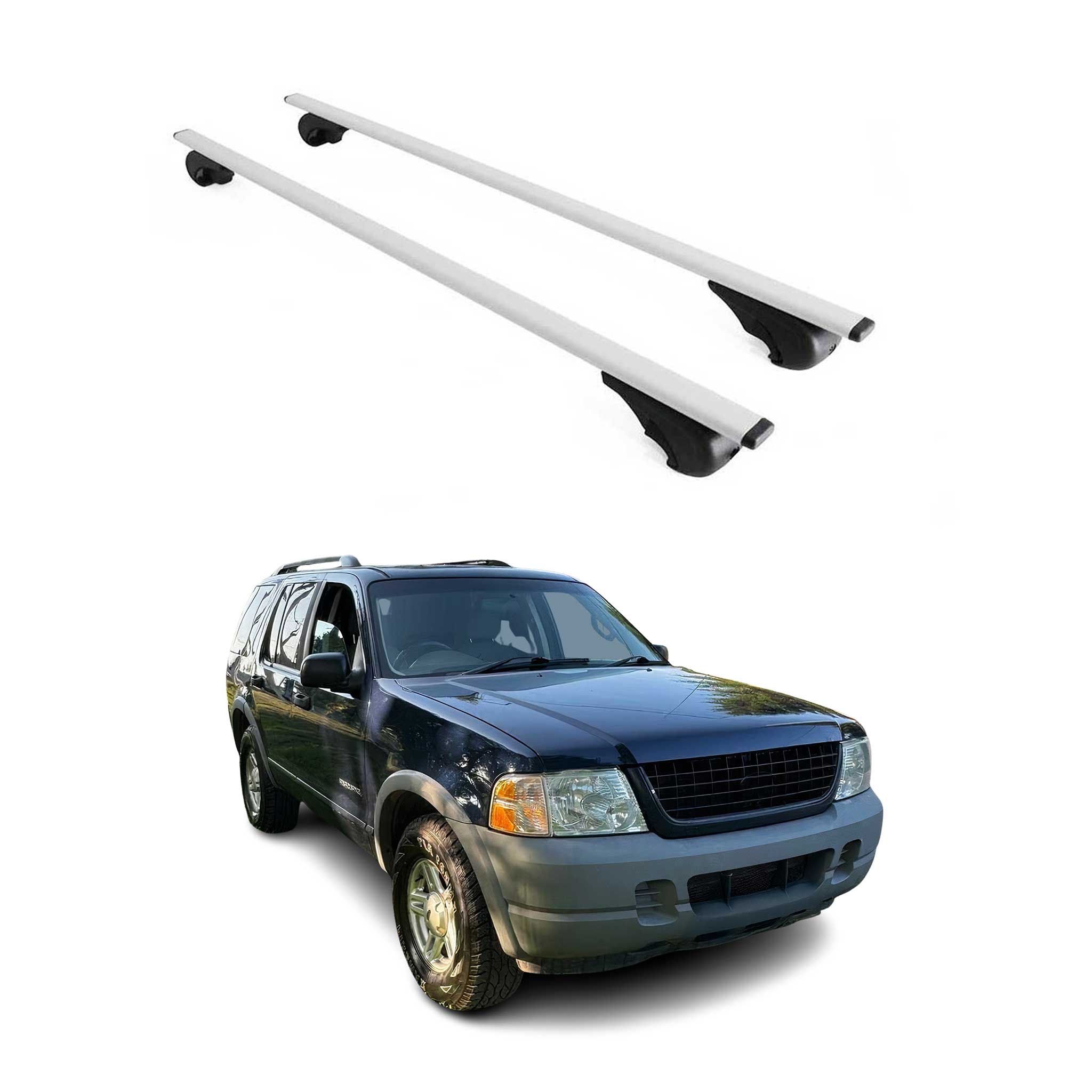 2002-2005 Ford Explorer Roof Rack Cross Bars Silver