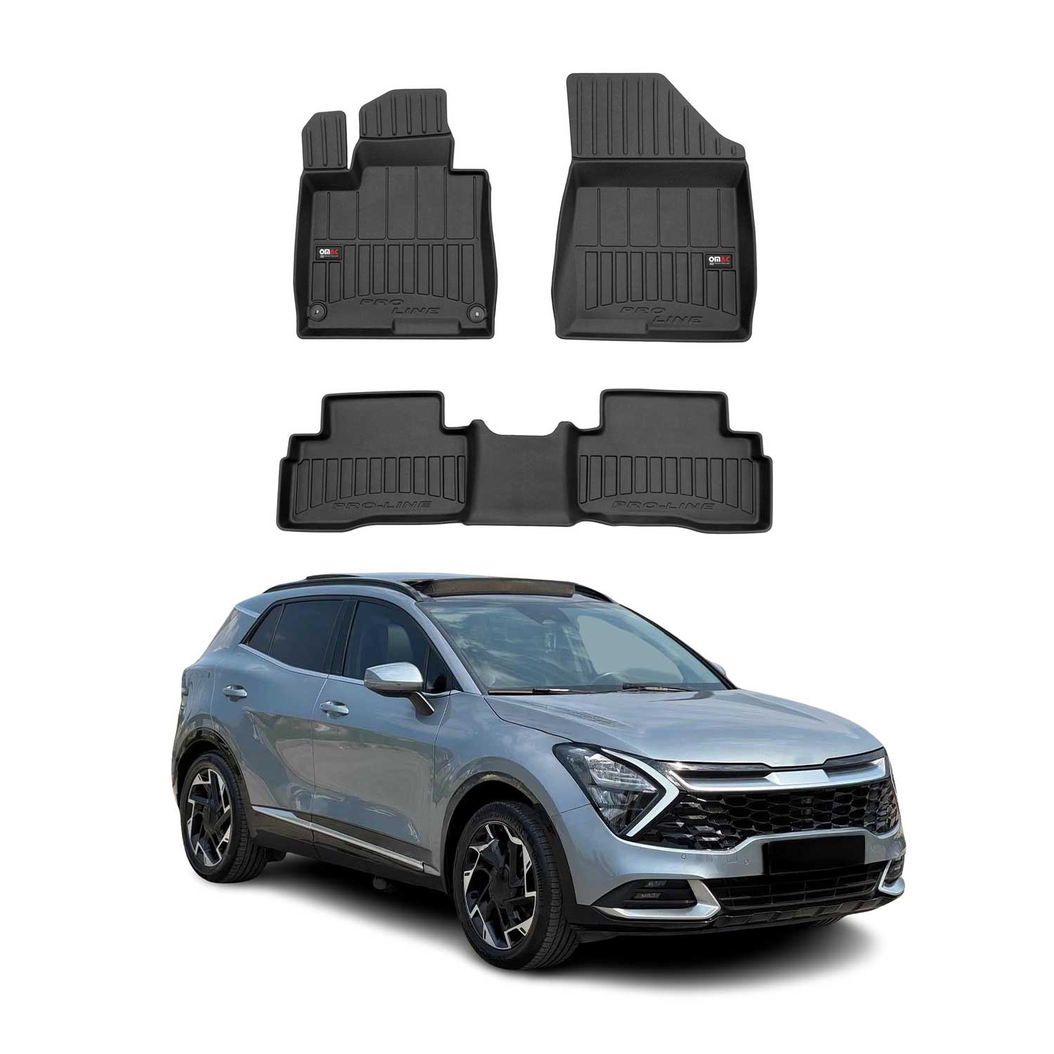 2023-2026 Kia Sportage Hybrid Premium Floor Mats Liners Full Set All Weather Heavy Duty