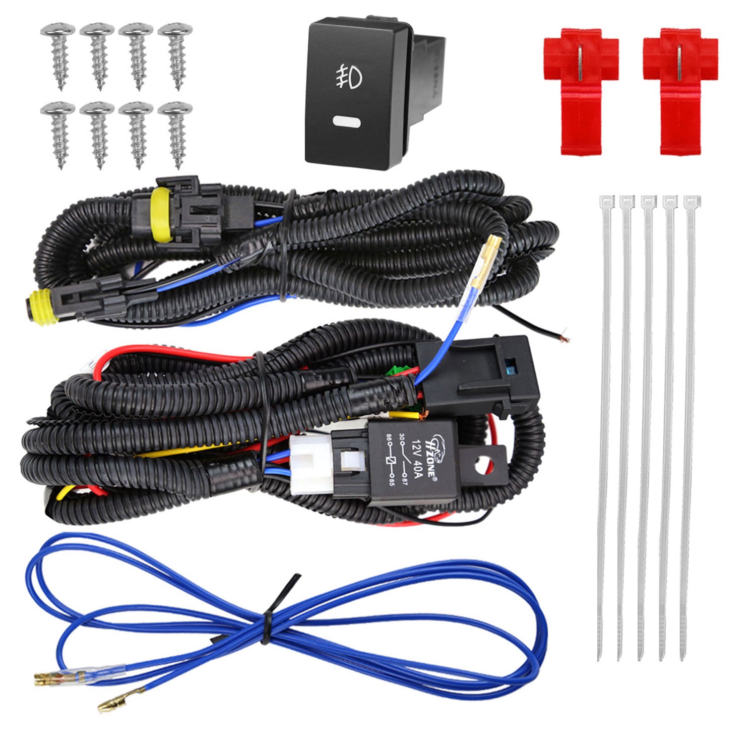 2019-2020 Honda Civic Sedan/Coupe H11 Fog Lights Kit Chrome/Clear Lens