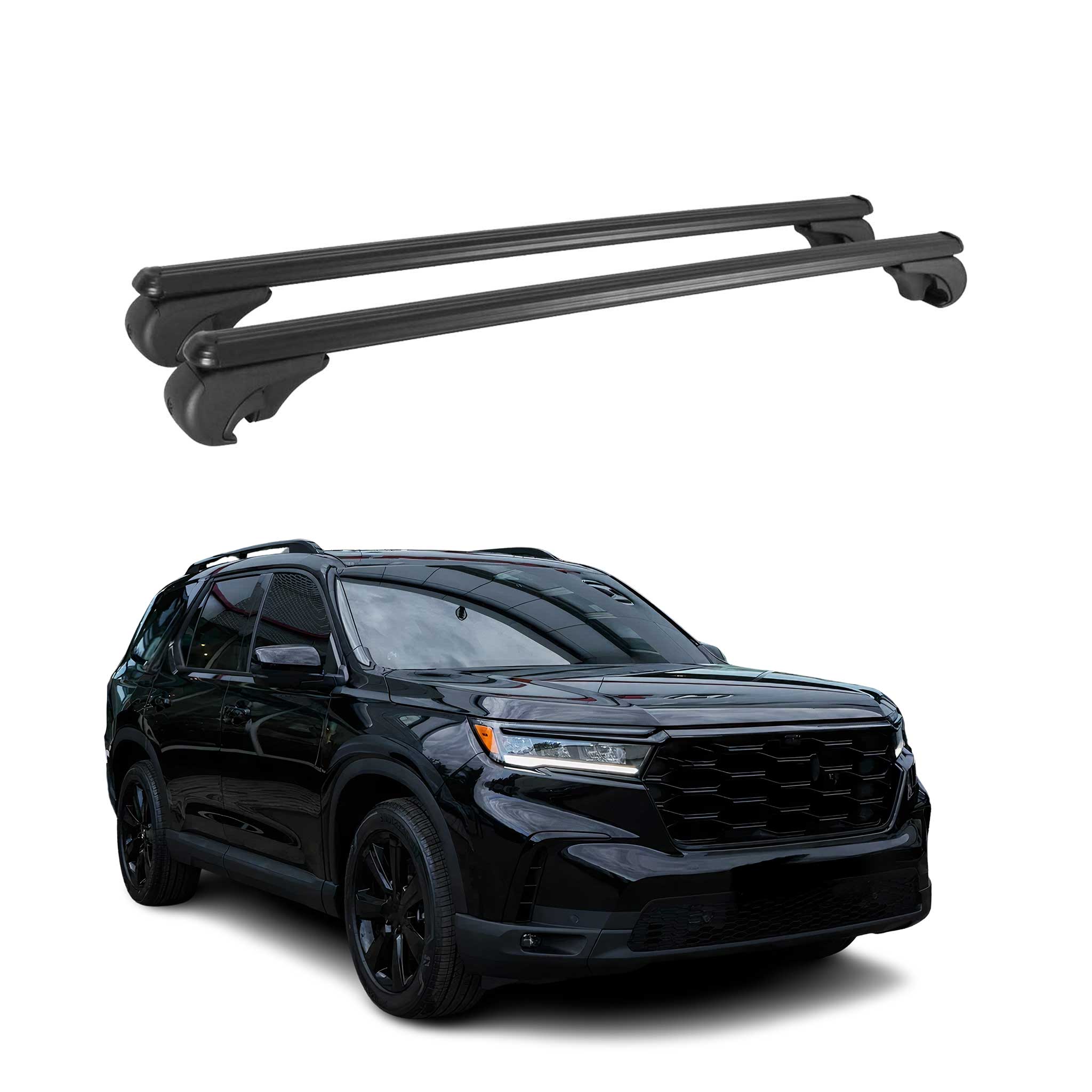 2023-2025 Honda Pilot Roof Rack Cross Bars Black