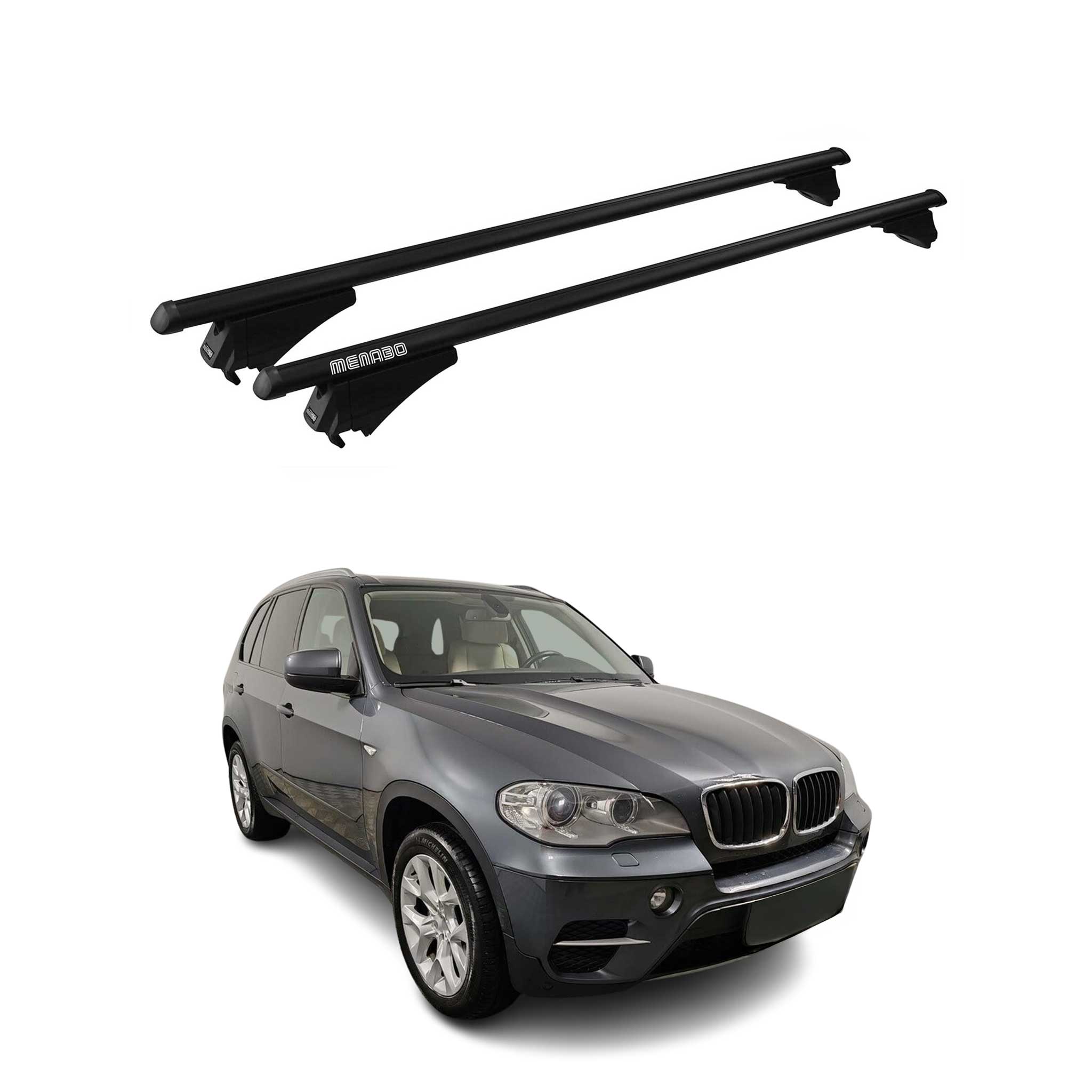 2007-2013 BMW X5 E70 Roof Rack Cross Bars Black