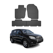 2006-2012 Toyota RAV4 Floor Mats Liners Full Set All Weather Rubber Black