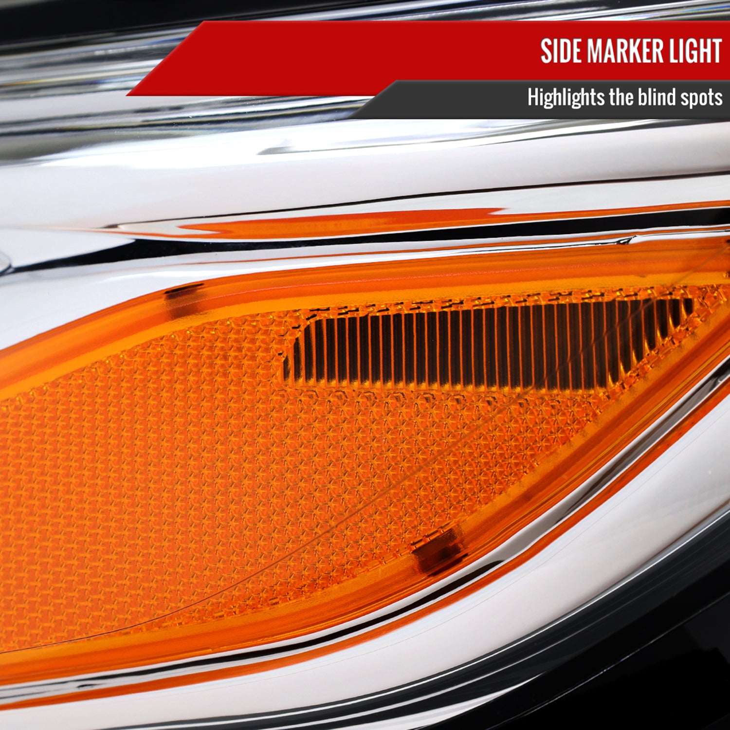 2019-2024 Chevy Malibu Factory Style Projector Headlights Chrome/Clear Lens
