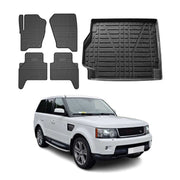2006-2013 Land Rover Range Rover Sport Floor Mats & Cargo Liner Full Set All Weather Black