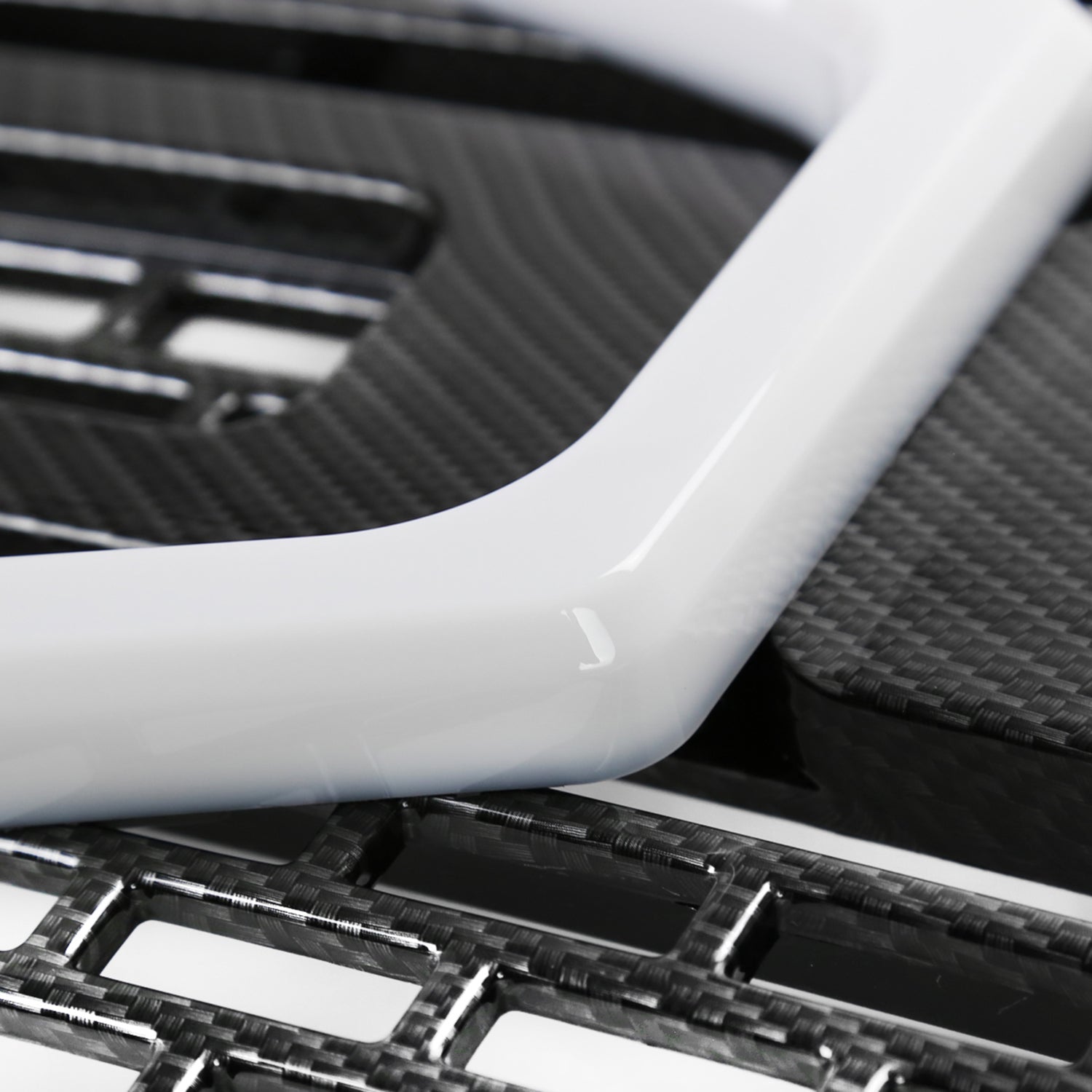 2009-2014 Ford F-150 Carbon Fiber Look Raptor Mesh Grille w/LED Light Bar