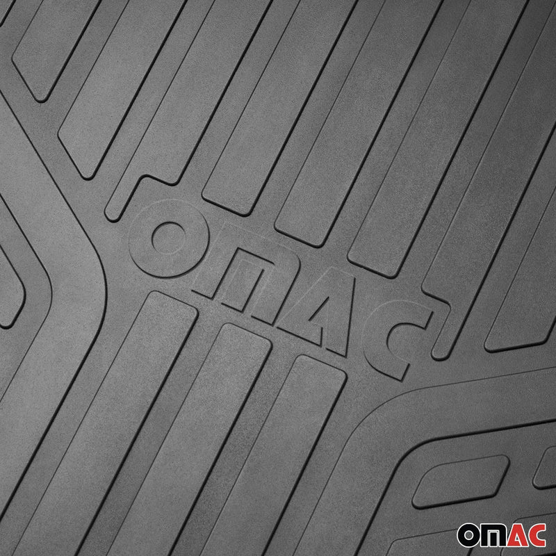 GMC Sierra Heavy Duty Trim to fit Floor Mats Liner Black All Weather 4Pcs