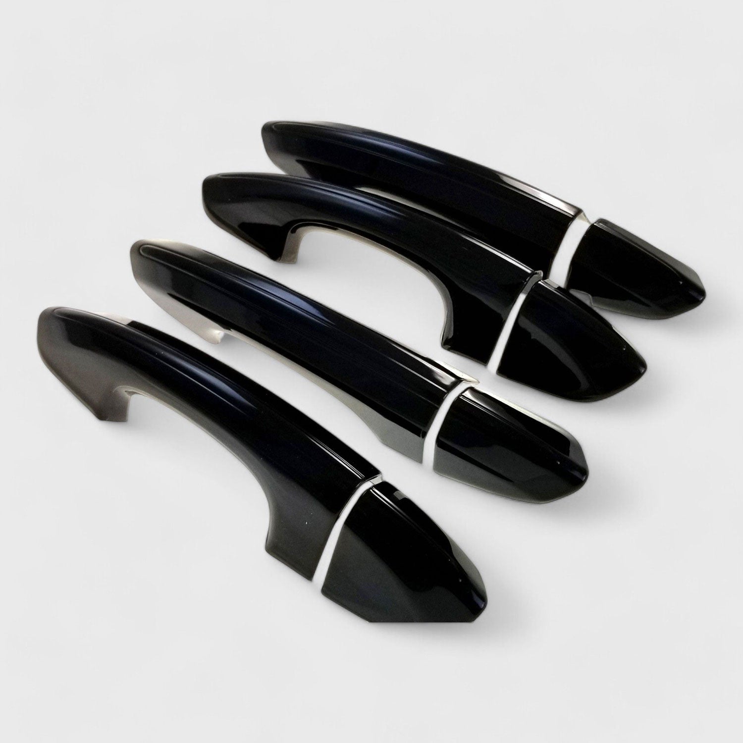 2013-2020 Ford Fusion Door Handle Cover Gloss Black 8Pcs ABS Plastic