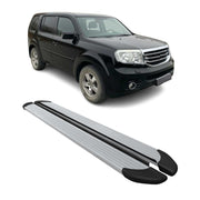 2009-2015 Honda Pilot Running Boards Side Steps Silver