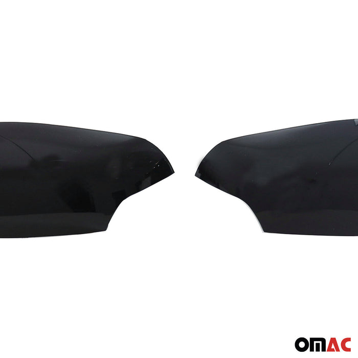 Side Mirror Cover Caps Fits Ford Ranger T6 2015-2023 Piano Black 2 Pcs