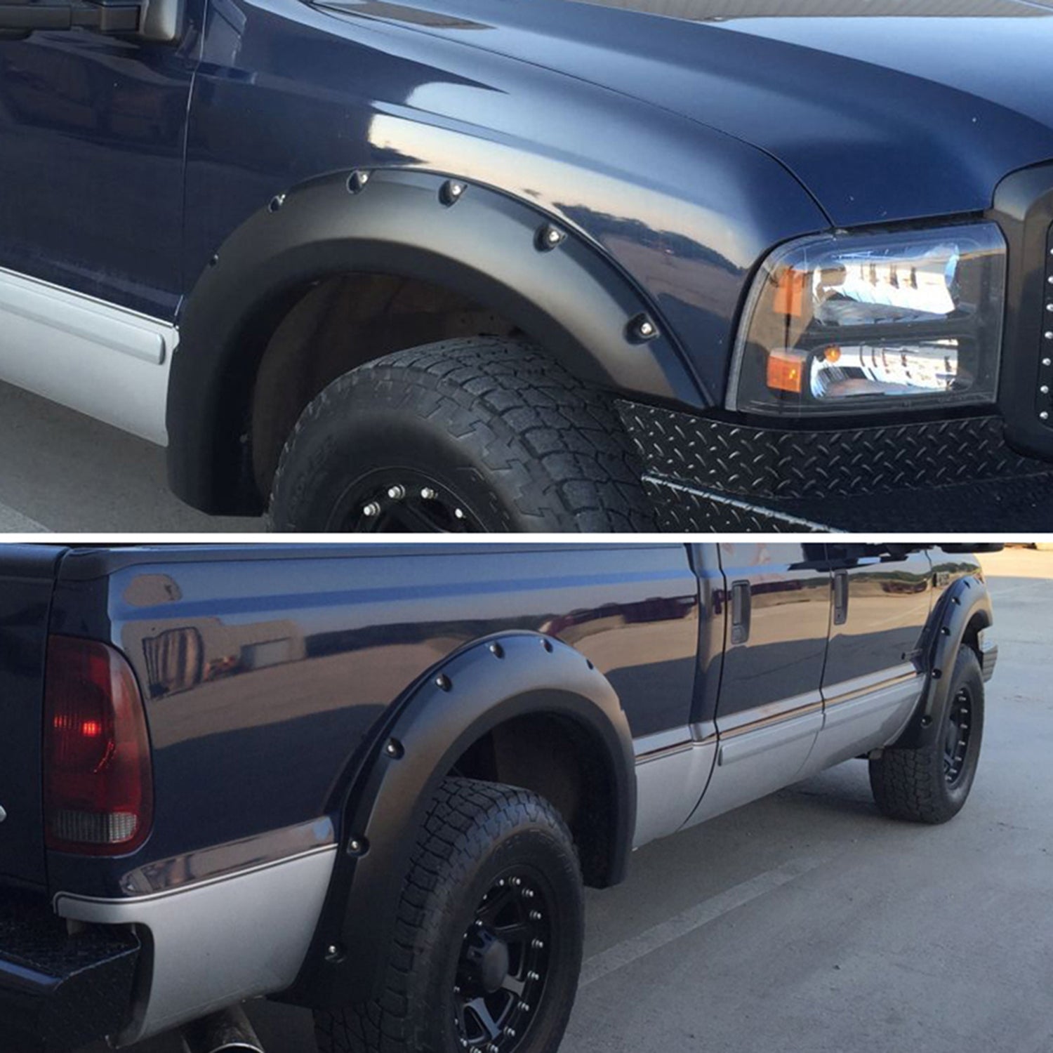 1999-2007 Ford F-250/F350 SuperDuty Smooth Rivet Style Fender Flares