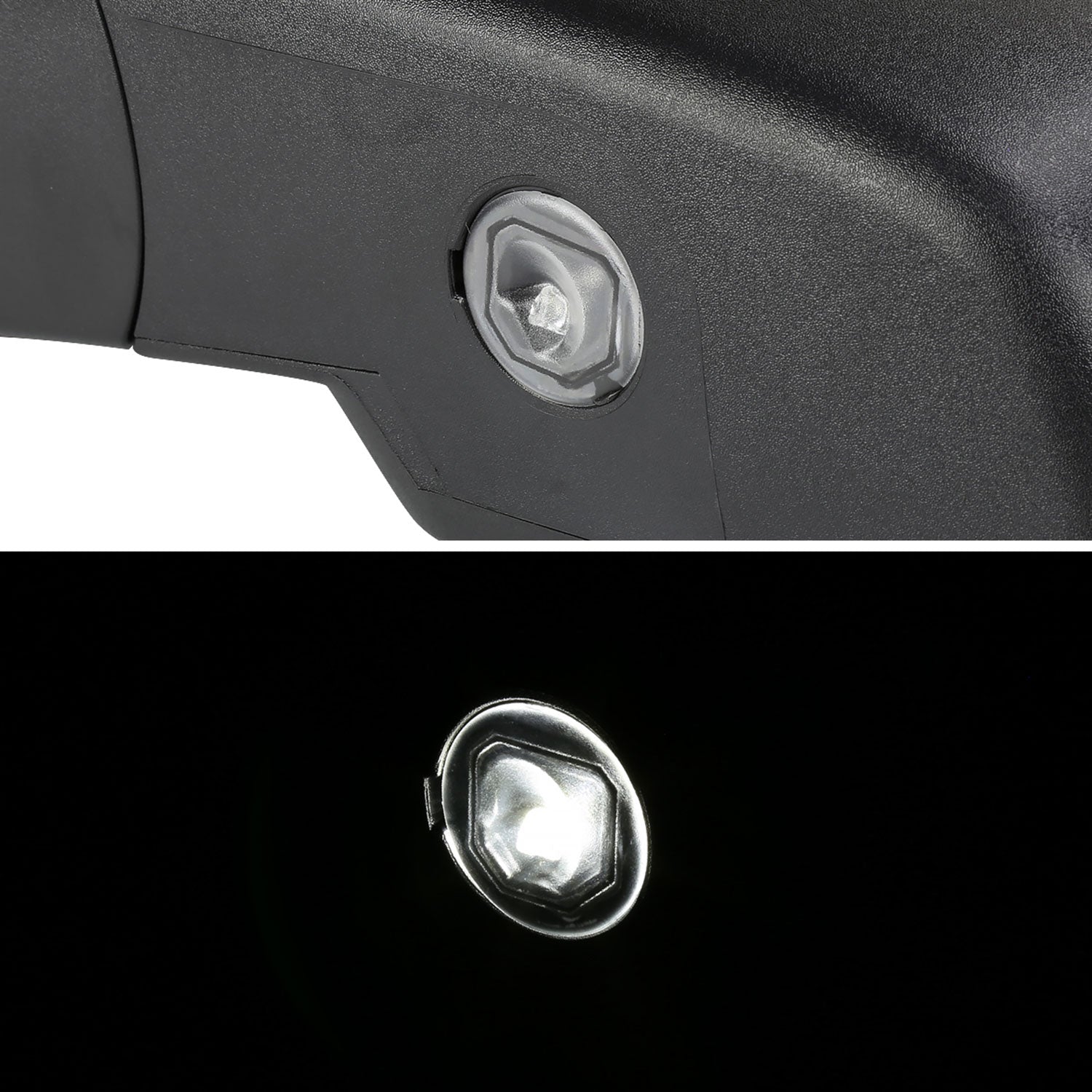 2014-2018 Chevy Silverado/GMC Sierra Matt Black Heated Side Mirror Driver Side