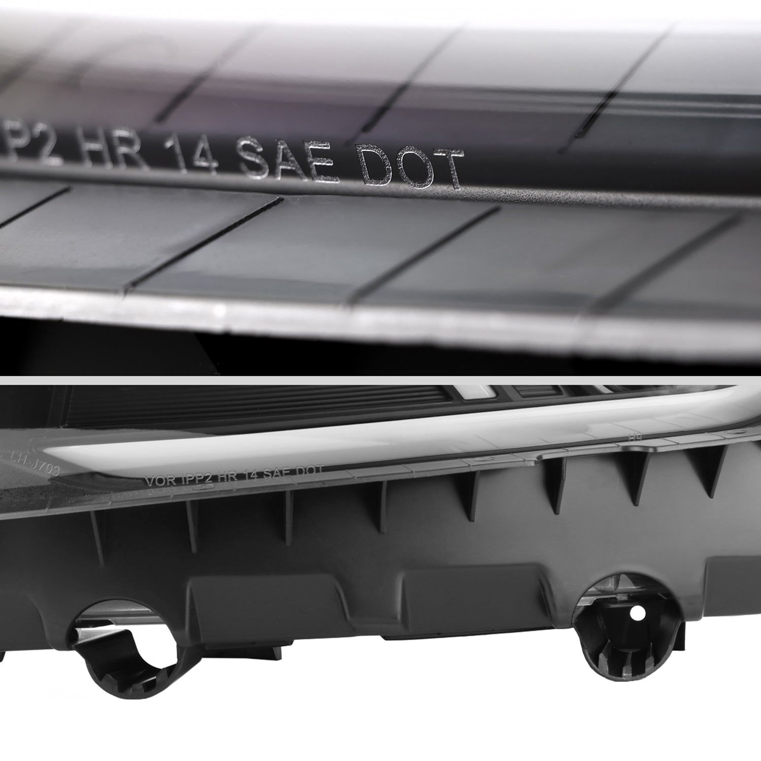 2014-2015 Chevy Camaro LED Projector Headlights Turn Signal Lights Matte Black