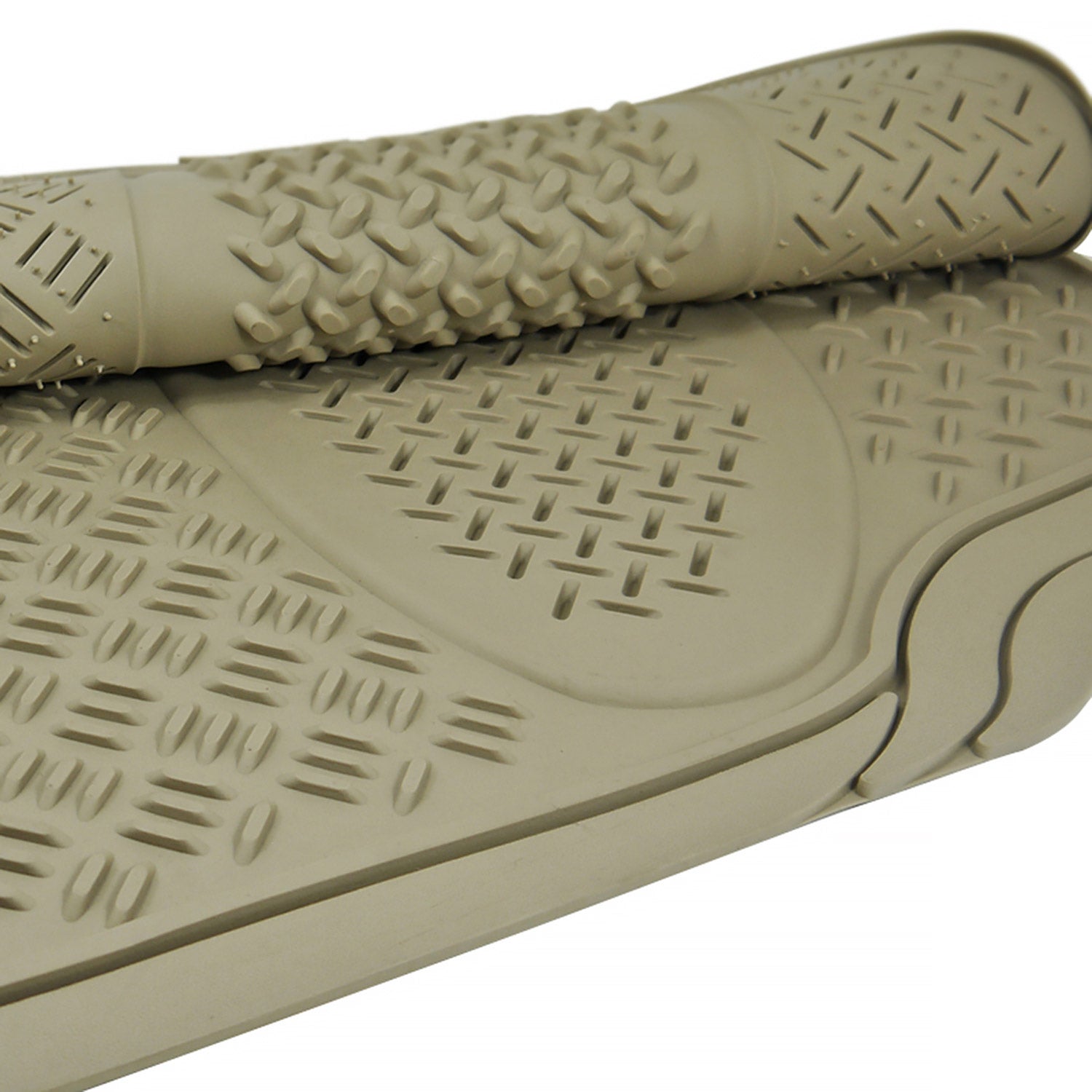 Universal fit Rubber Car Floor Mats Liner All Weather 3Pcs Beige