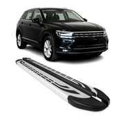 Side Step Nerf Bars Running Board for Volkswagen Tiguan 2018-2024 Aluminium Gray