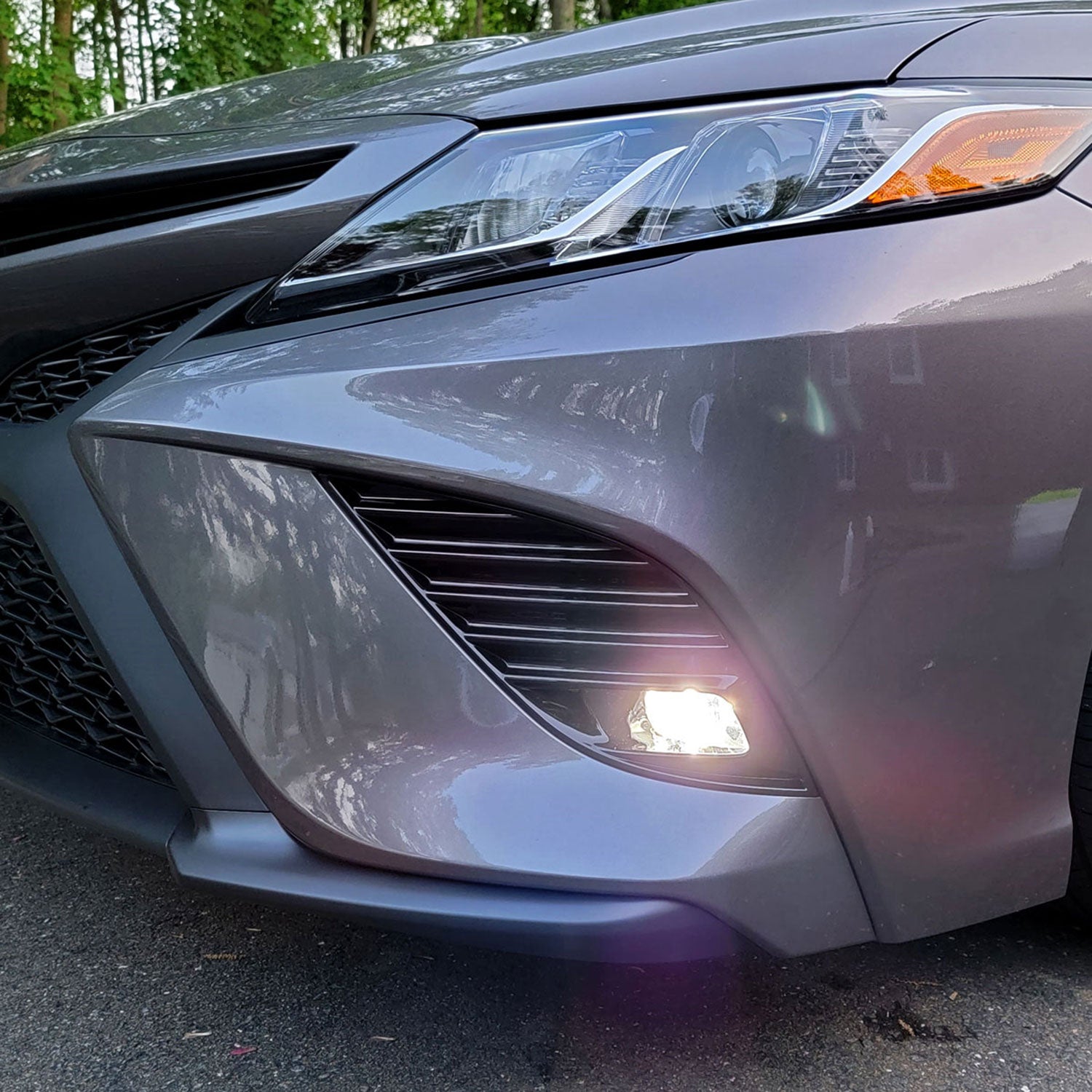 2018-2020 Toyota Camry SE/XSE 12V/19W H16 Fog Lights Kit Chrome/Clear Lens