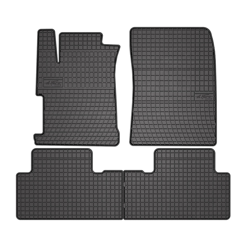 2012-2015 Honda Civic Sedan Floor Mats Liners Full Set All Weather Rubber Black