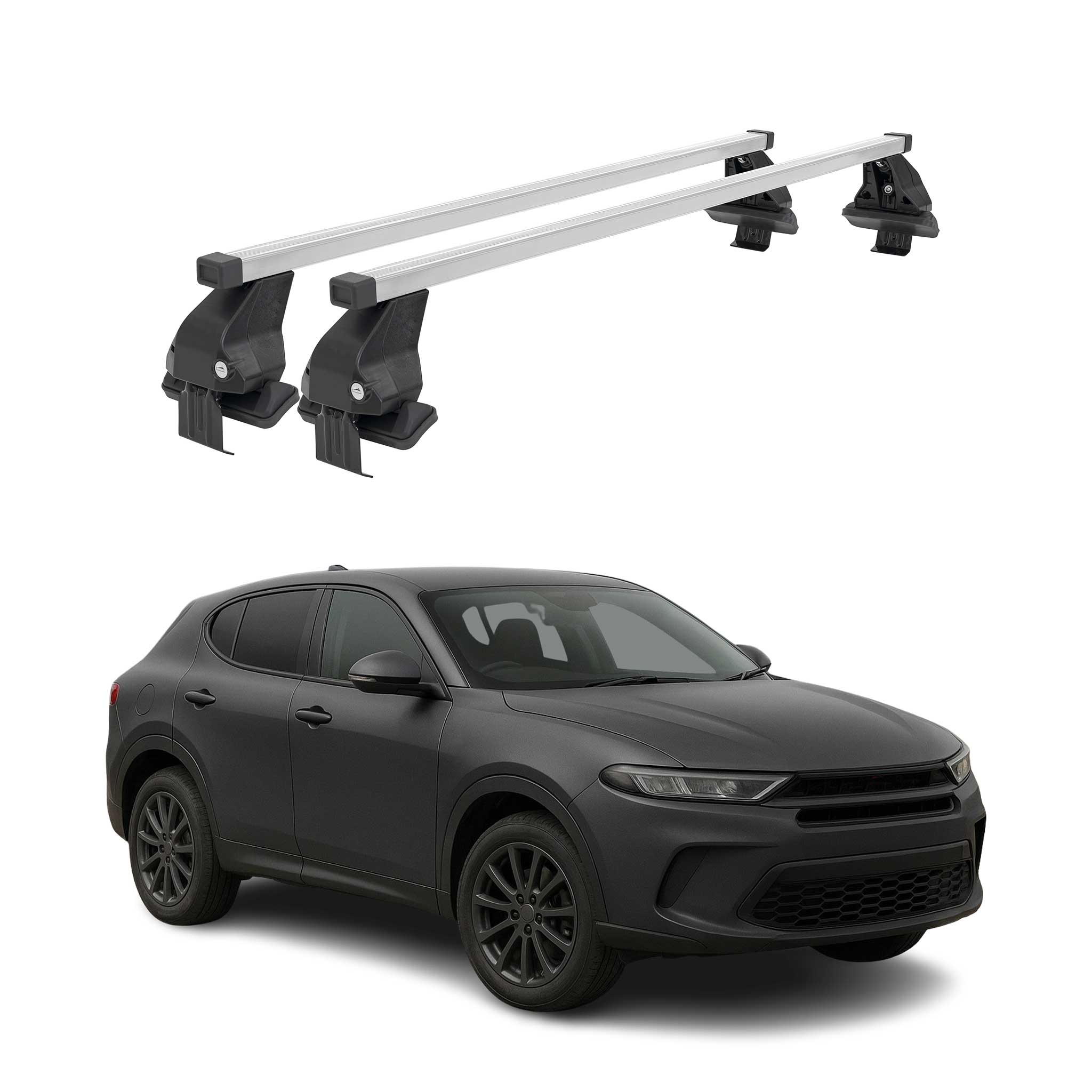 2023-2024 Dodge Hornet Roof Rack Cross Bars Silver