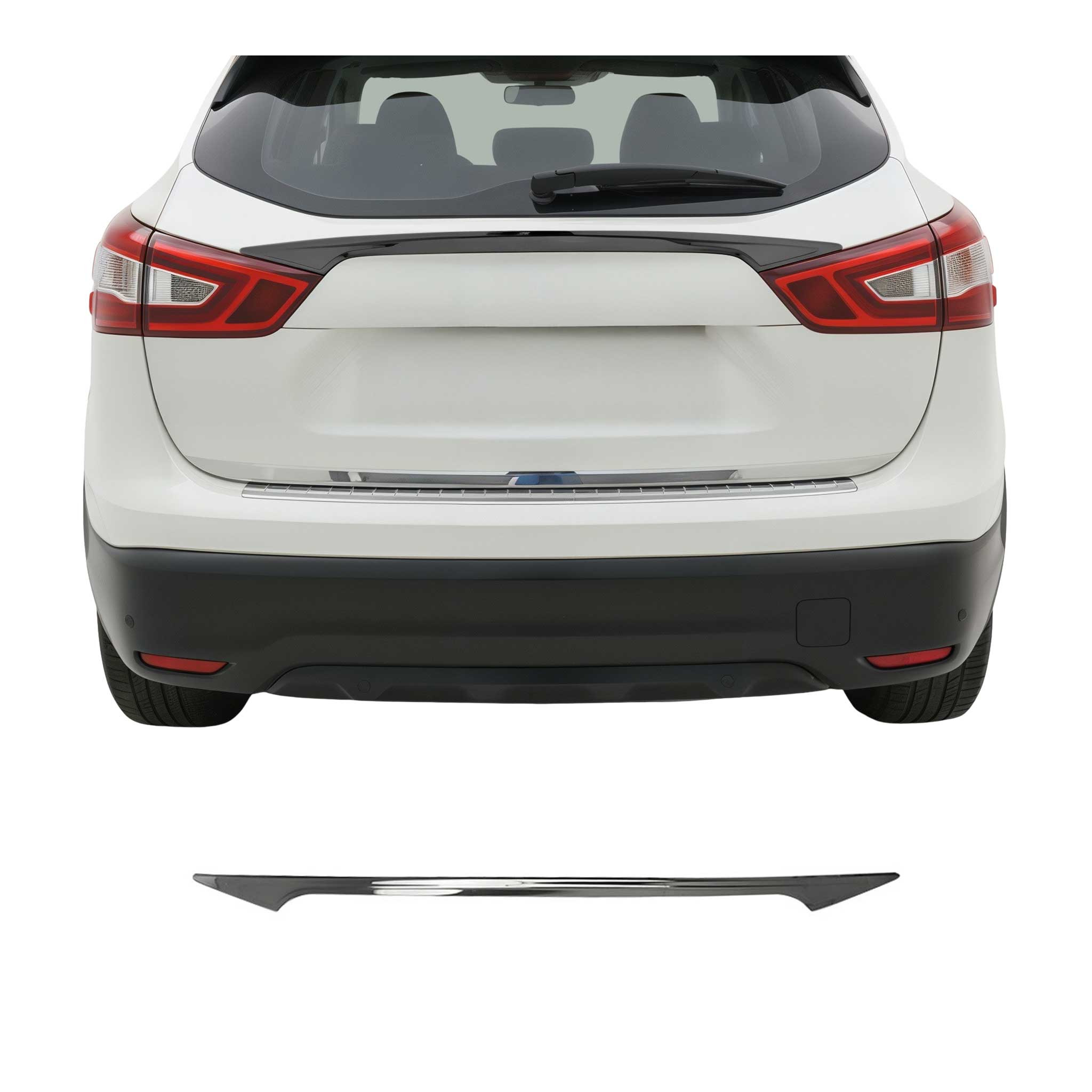 2017-2022 Nissan Rogue Sport Rear Trunk Tailgate Handle Cover Stainless Steel Dark