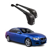 2012-2019 BMW 3 Series F30 Sedan Roof Racks Cross Bars Black