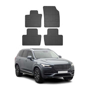 2016-2026 Volvo XC90 Floor Mats Liners Full Set All Weather Rubber Black