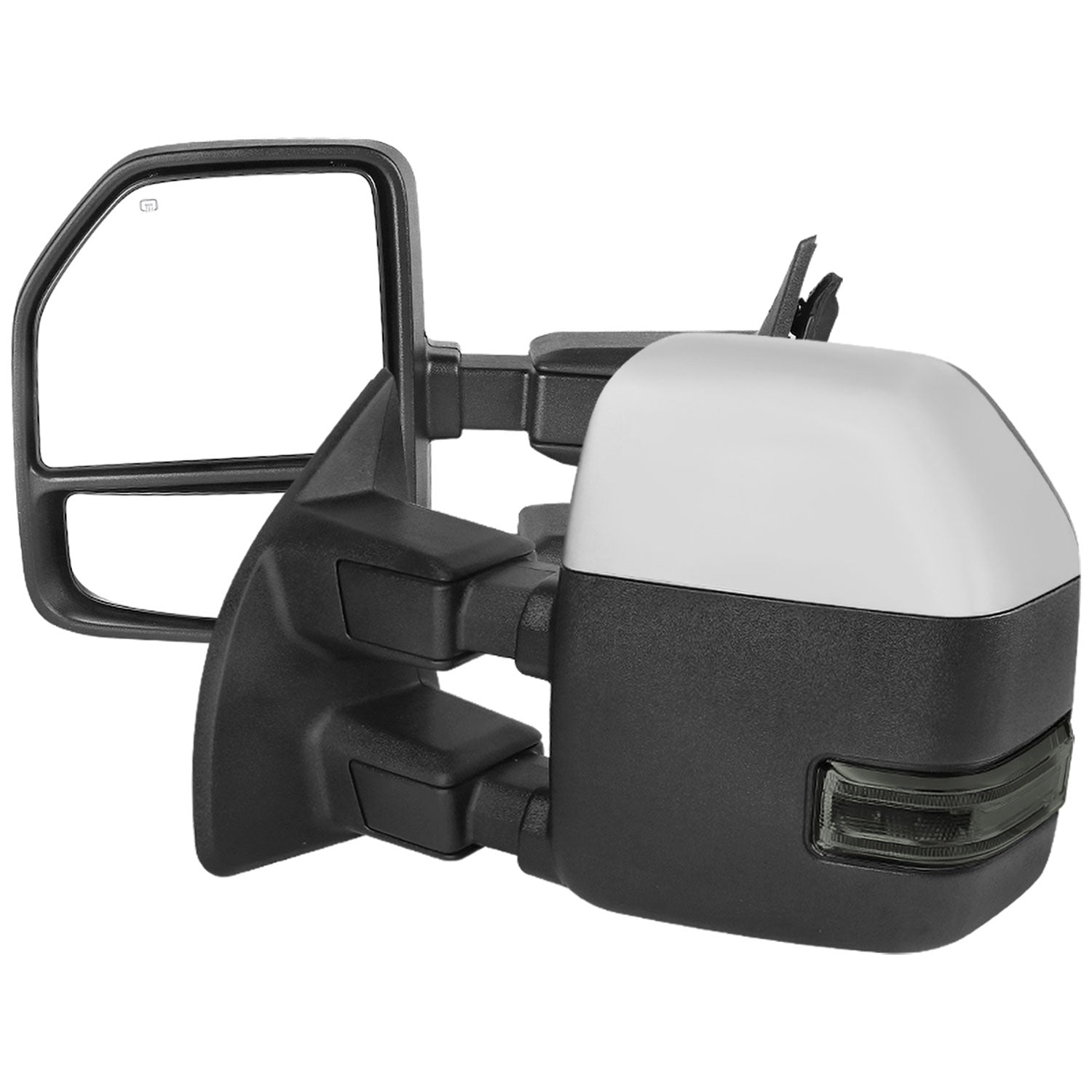 1999-2016 Ford F-250/F-350/F450 Heated Chrome Towing Mirrors Smoke Turn Signal