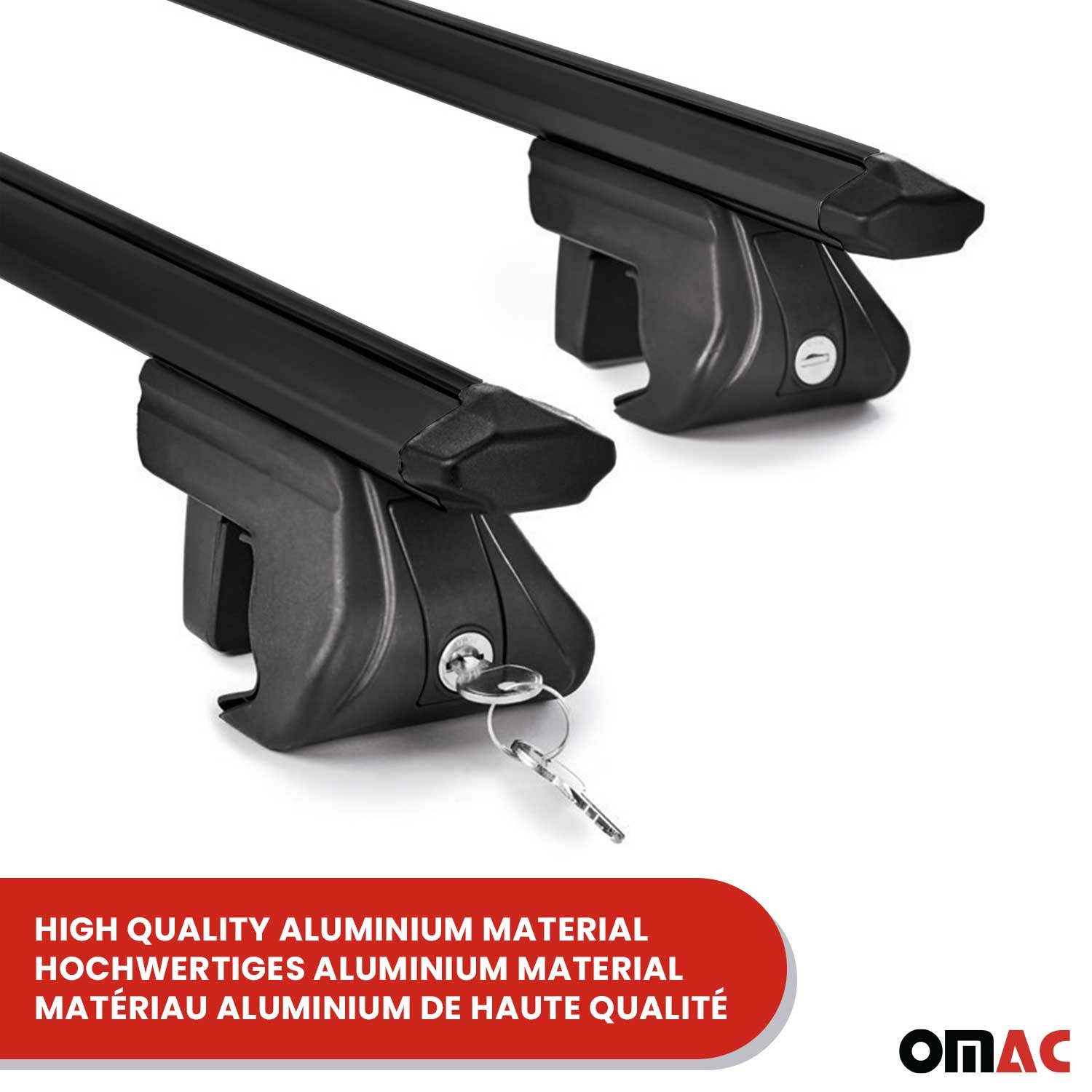2007-2012 Hyundai Santa Fe Roof Rack Cross Bars Black