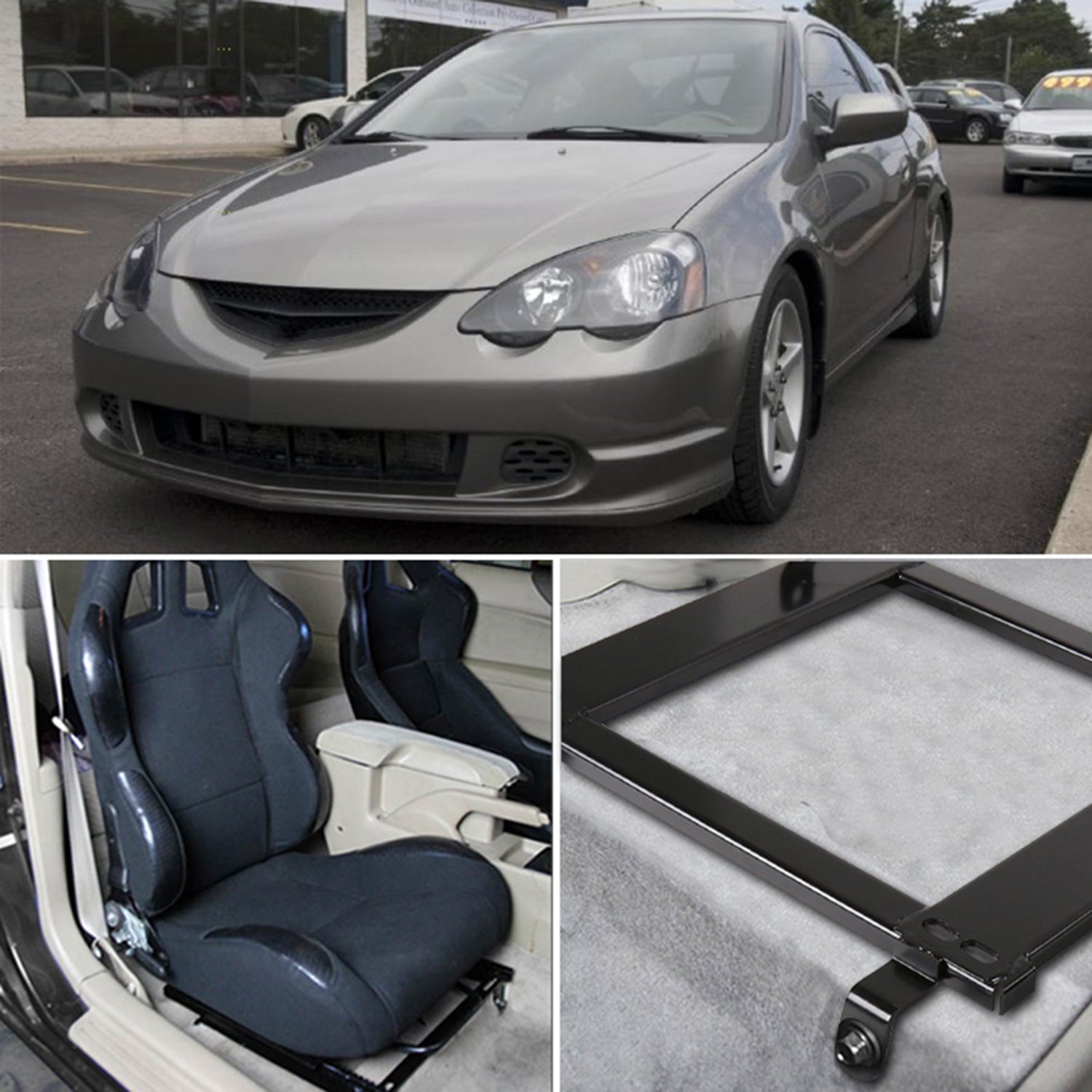 2002-2006 Acura RSX Tensile Steel Racing Seat Mounting Brackets - 2PCS